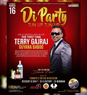 Di Party Tun Up Feat. Terry Gajraj #guyanababoo 