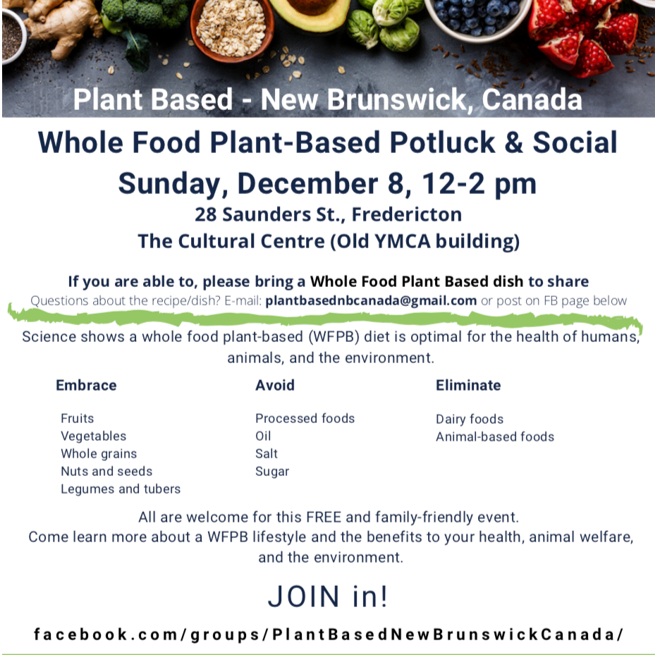 Whole Food Plant Based Potluck And Social 