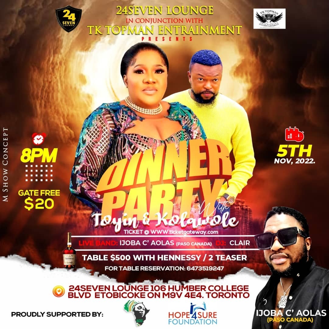 Celebrity Dinner Party Toyin Aimakhu &kolawole Ajeyemi 