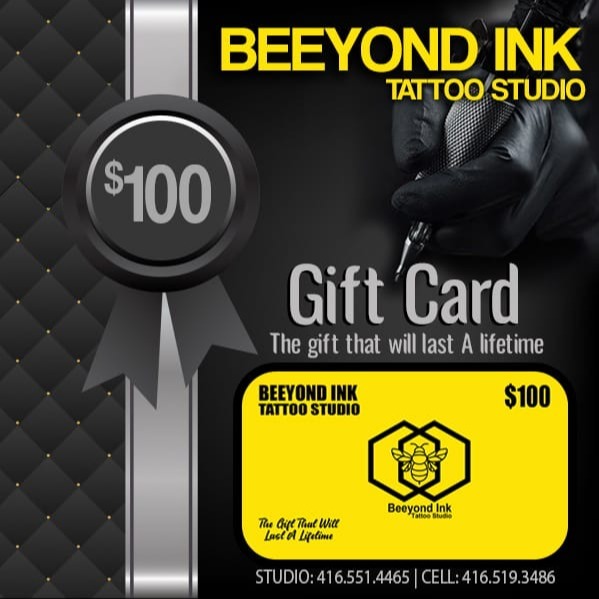 Beeyond Ink Gift Certificates 2022 - 2023 