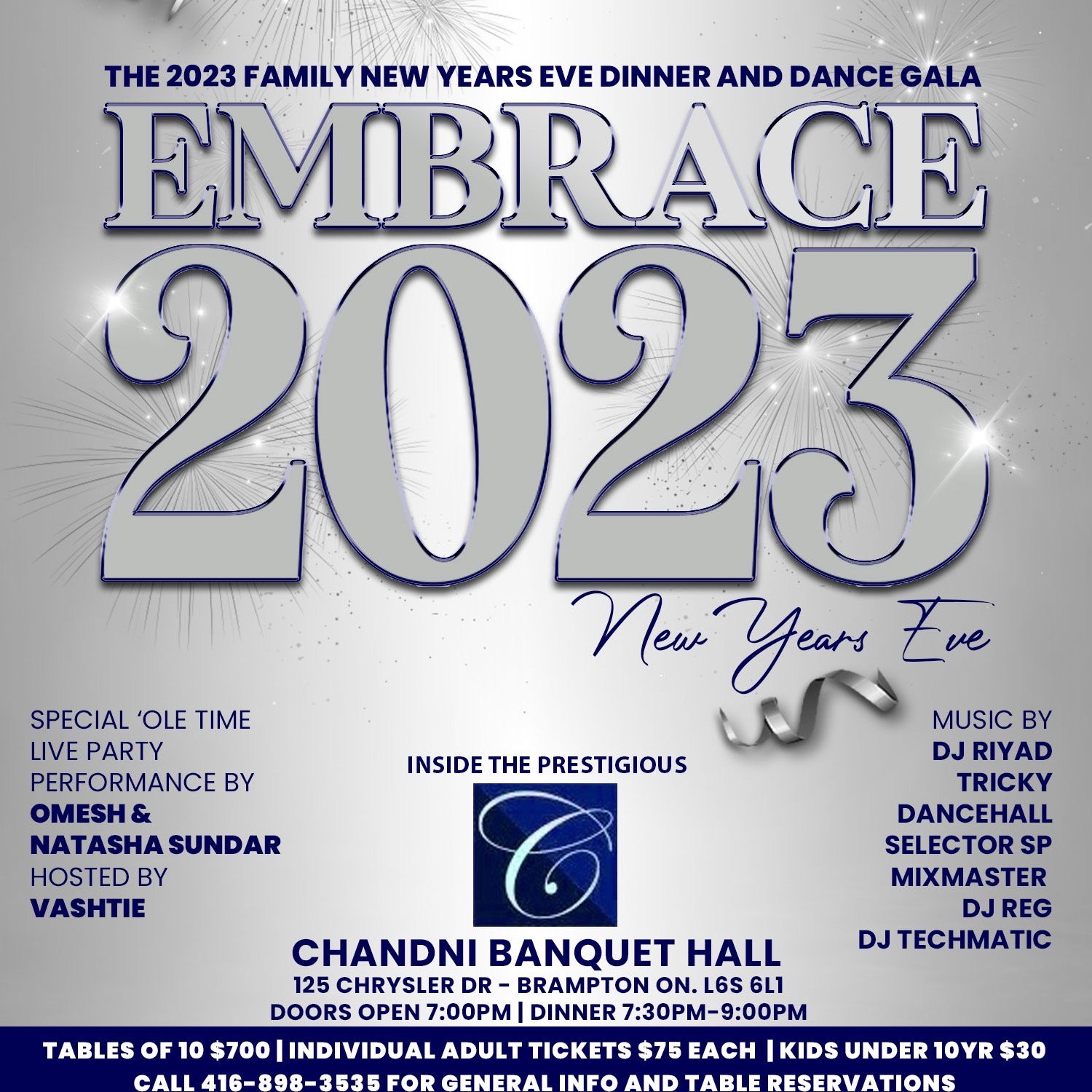 Embrace 2023 - Family New Years Eve Dinner And Dance Gala 