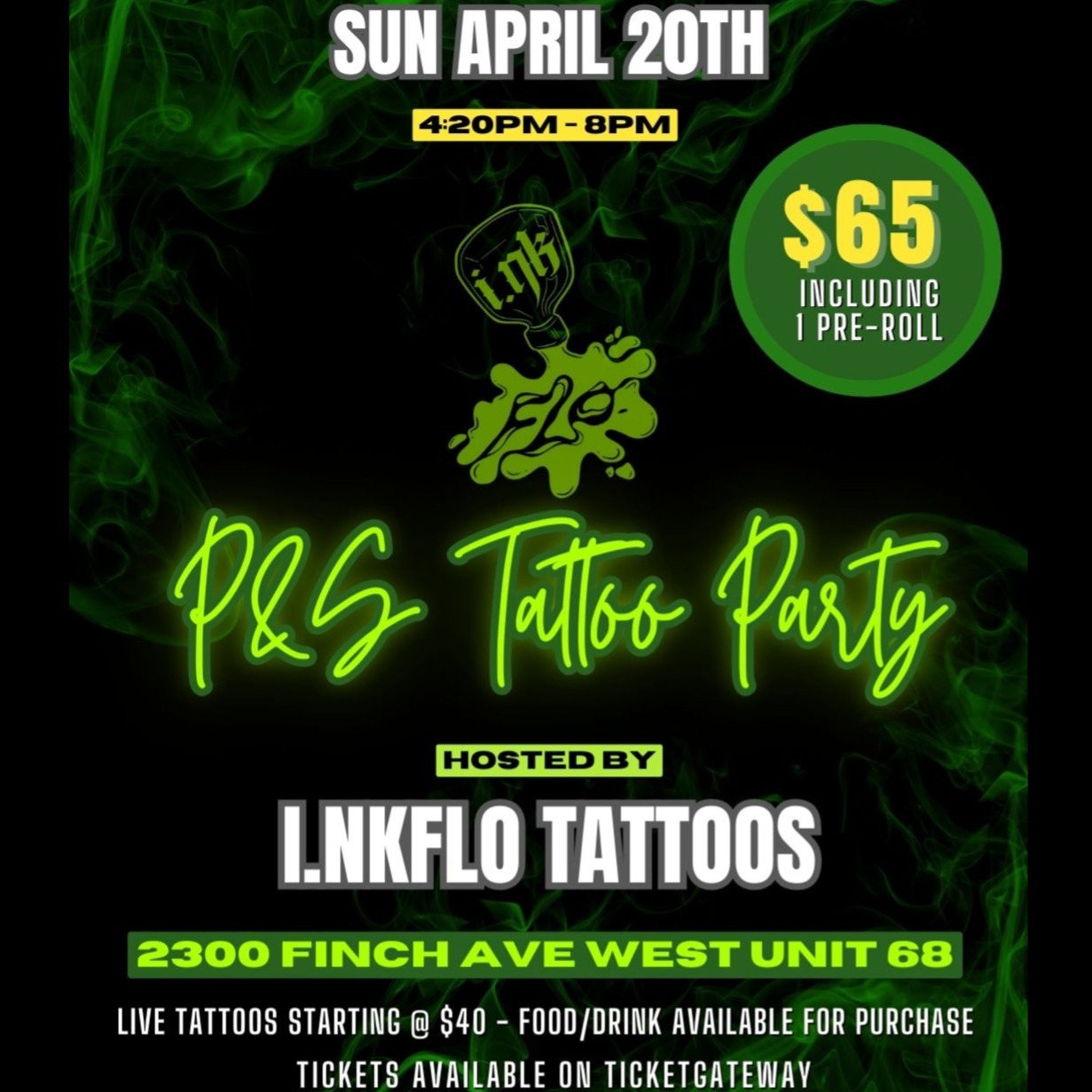 I.nkflo P&s Tattoo Party 