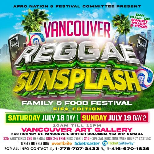 Vancouver Reggae Sunsplash: 2 Day Festival! 