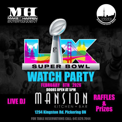 🏈🏆SUPERBOWL LX WATCH PARTY🏆🏈 