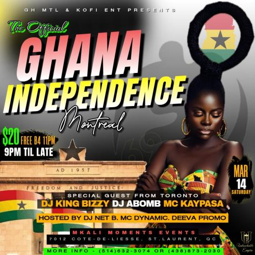 GHANA INDEPENCE MONTREAL 