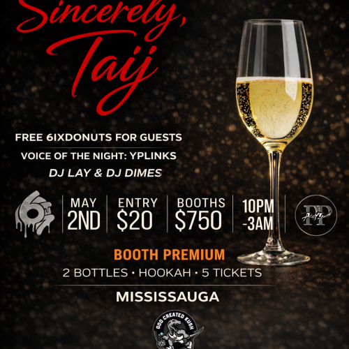 Sincerely, Taij, An Exclusive Birthday Experience 