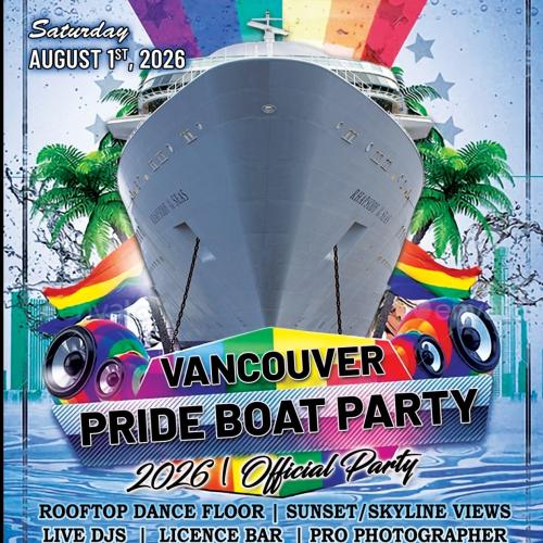 Vancouver Pride Boat Party 2026 | Official Party 