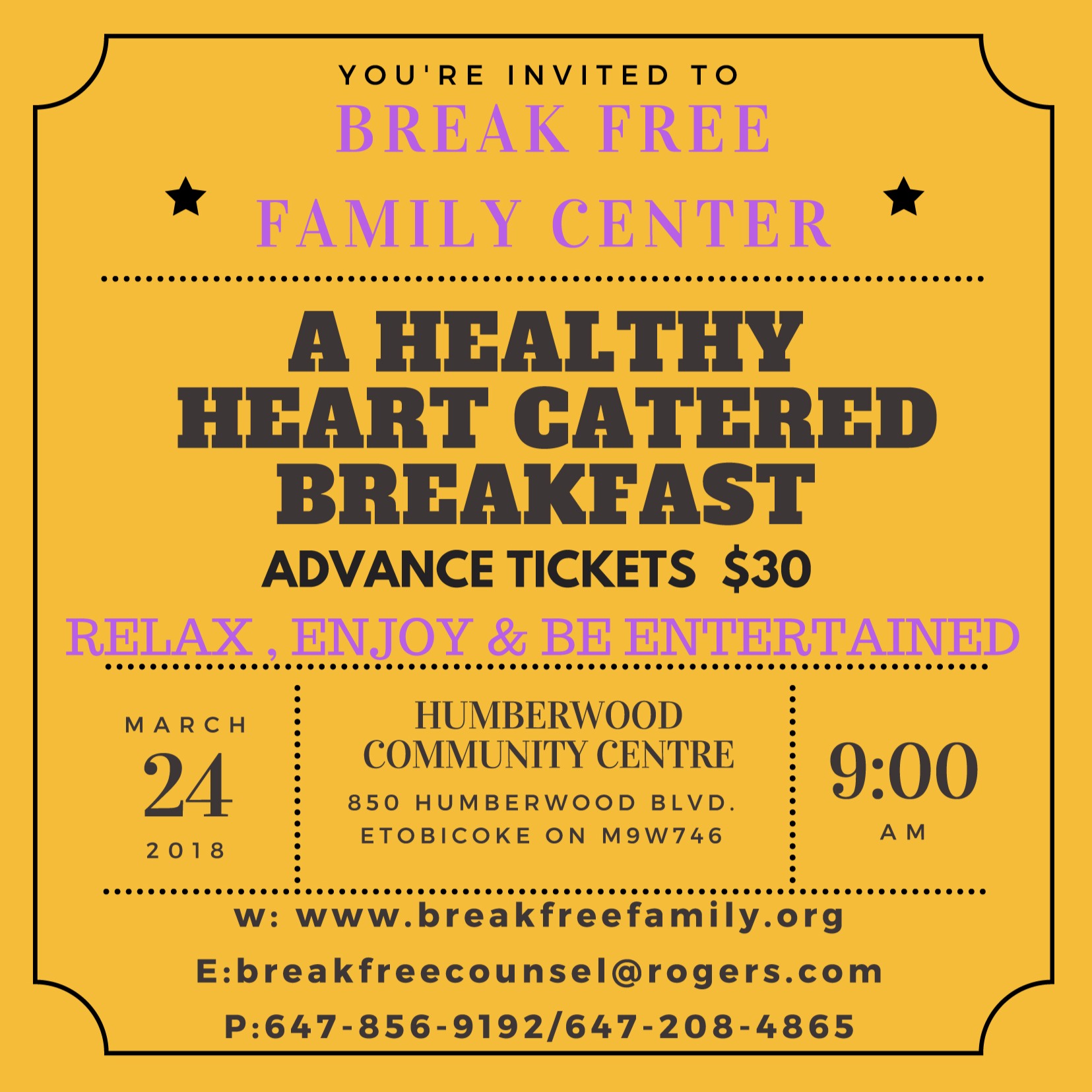 A Healthy Heart Catered Breakfast 2018 