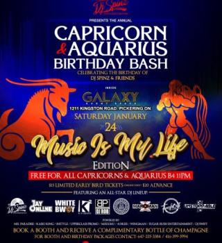 Dj Spinz Capricorn & Aquarius Birthday Bash 