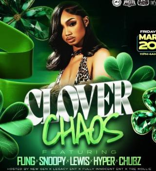 Clover Chaos Ft. Special Guest Artist | Fri March 20 | Toop Lounge 
