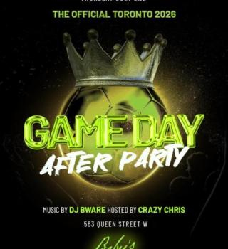 OFFICIAL TORONTO 2026 GAME DAY PARTY WC SEND OFF 