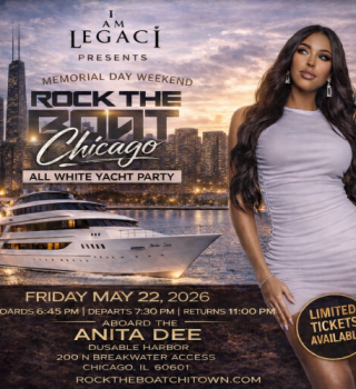 Rock The Boat Chicago All White Yacht Party Memorial Day Weekend 2026 