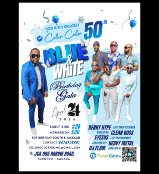 Color color 50th Blue & White Birthday Gala 