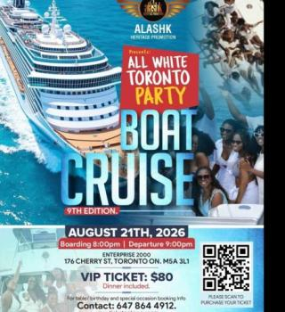 ALL WHITE TORONTO BOAT CRUISE 9TH EDITION... 