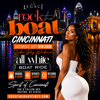 Rock The Boat Cincinnati All White Boat Ride Labor Day Weekend 2026 