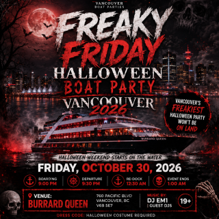 FREAKY FRIDAY HALLOWEEN BOAT PARTY VANCOUVER 2026 | LOST IN SEA 