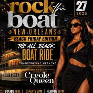 Rock The Boat New Orleans: Black Friday All Black Boat Ride 