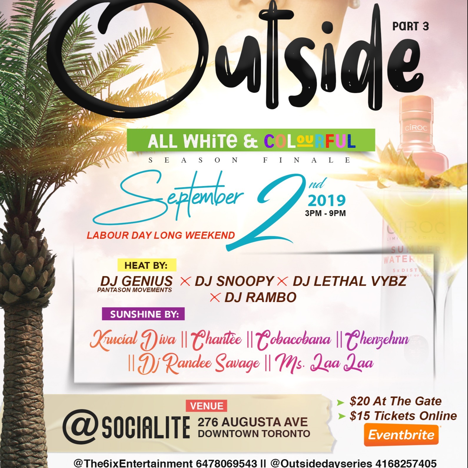 Outside (all White & Colourful) 